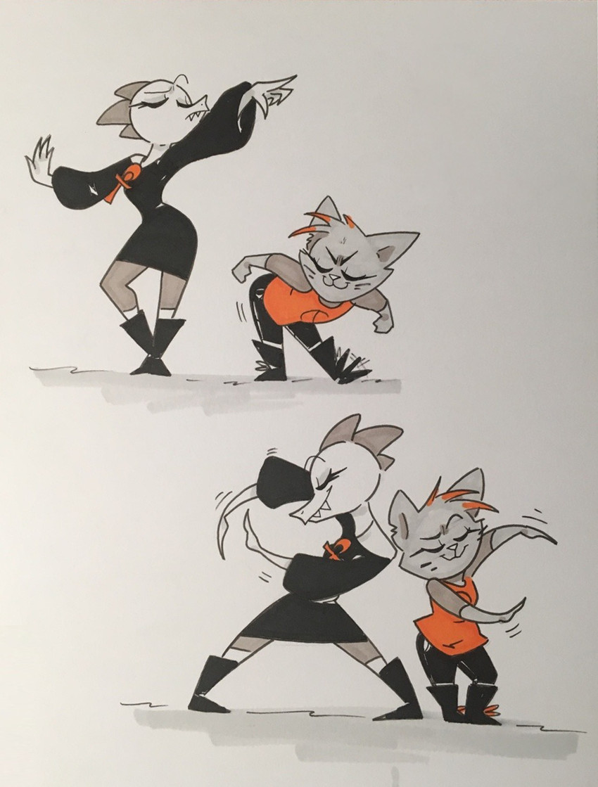 bea santello and mae borowski (night in the woods) created by redphlannel