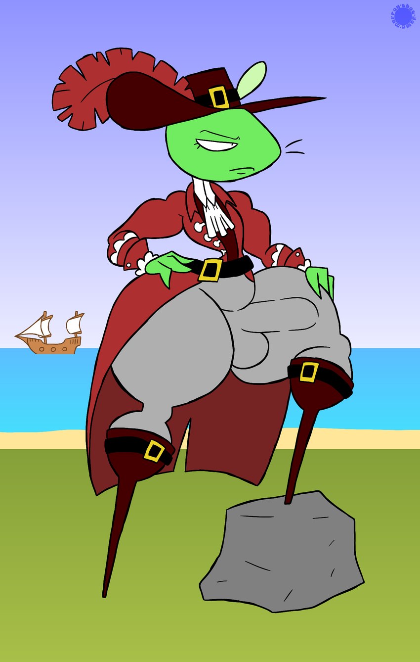 anthro belt boat boots bottom_heavy bottomwear bulge clothing colonial colonization curvy_figure detailed_bulge erection erection_under_clothing eyelashes featureless_feet feet femboy footwear fur genital_outline green_body green_fur hand_on_hip hand_on_leg hand_on_thigh hat hat_feather headgear headwear knee_boots knee_highs legwear logo loose_feather male pants penis_outline rock shoes solo text thick_thighs vehicle watercraft whiskers wide_hips thatdawgmurray 12_oz._mouse adult_swim cartoon_network fitzboi mouse_fitzgerald mammal mouse murid murine rodent absurd_res artist_logo artist_name hi_res signature watermark