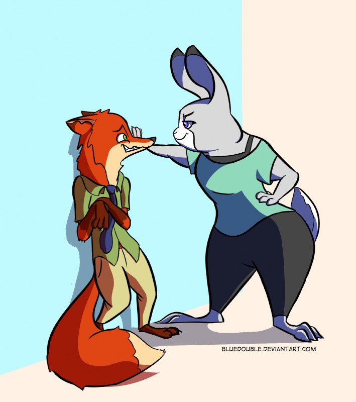 judy hopps and nick wilde (zootopia and etc) created by bluedouble