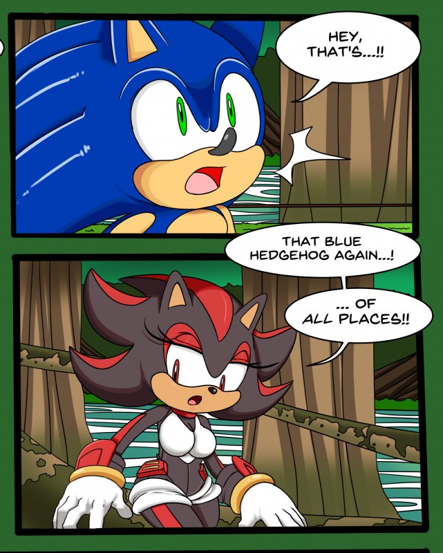 shadow the hedgehog and sonic the hedgehog (sonic the hedgehog (series) and etc) created by superbunnygt