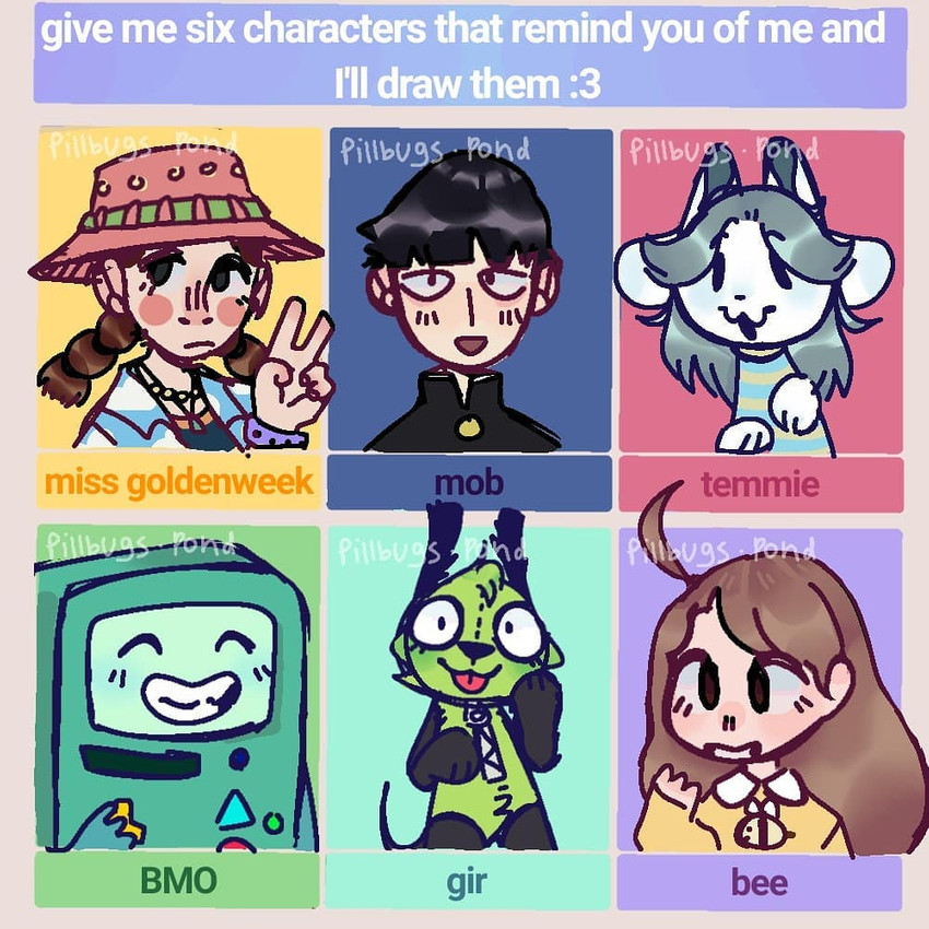 anthro female group hair male white_body adventure_time bee_and_puppycat cartoon_hangover cartoon_network invader_zim mob_psycho_100 nickelodeon one_(manga) one_piece undertale undertale_(series) bee_(bee_and_puppycat) bmo gir_(invader_zim) shigeo_kageyama temmie_(undertale) human mammal tem 1:1