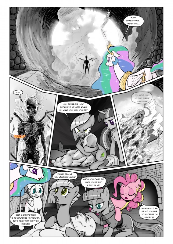 princess celestia, twilight sparkle, limestone pie, fluttershy, pinkie pie, and etc (friendship is magic and etc) created by pencils (artist)