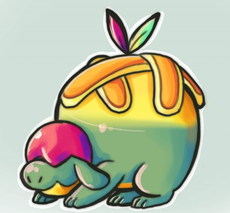 ambiguous_gender apple apple_pie dessert feral food fruit gradient_background grey_background leaf pastry pie plant simple_background solo anonymous_artist nintendo pokemon appletun elemental_creature flora_fauna food_creature generation_8_pokemon living_fruit pokemon_(species) reptile scalie 2019 hi_res