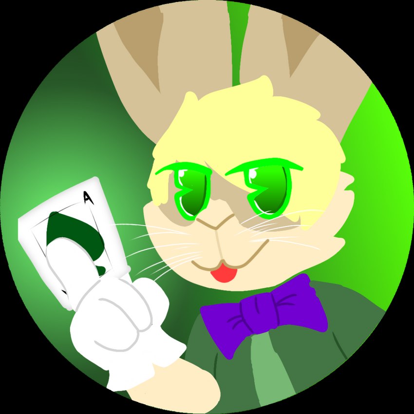 ace_of_spades anthro blonde_hair bow_tie clothing gloves green_eyes hair handwear male solo spades_(suit) suit_symbol tongue tongue_out whiskers darli_buni darlan_bunnit domestic_rabbit dutch_rabbit lagomorph leporid mammal oryctolagus rabbit 1:1 alpha_channel icon