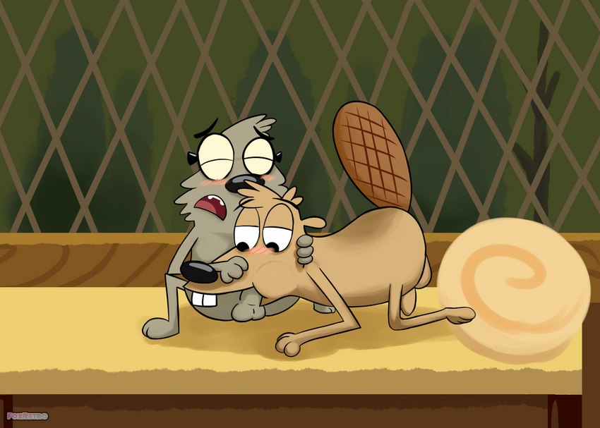 all_fours anthro bed cabin duo eyewear fellatio furniture genitals glasses holding_head male male/male nude oral penile penis sex foxretro camp_lazlo cartoon_network samson_clogmeyer wilbert_(camp_lazlo) beaver caviid guinea_pig humanoid mammal rodent