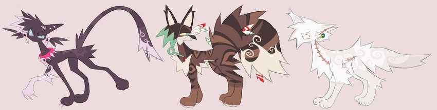 hawkfrost, scourge, and snowtuft (warriors (book series)) created by labbit (artist)