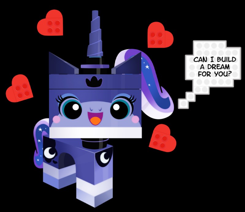 blue_body blue_eyes blush blush_stickers crown dialogue female headgear heart_symbol horn lego_brick looking_at_viewer simple_background smile solo text transparent_background pixelkitties friendship_is_magic hasbro lego my_little_pony the_lego_movie princess_luna_(mlp) unikitty domestic_cat felid feline felis mammal 2014 alpha_channel english_text