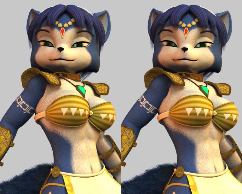 anthro blue_body blue_fur blue_hair female fur hair simple_background solo white_body white_fur cockaforce nintendo star_fox krystal_(charleyfox) krystal_(star_fox) canid canine fox mammal 3d_(artwork) 5:4 cross_eye_stereogram digital_media_(artwork) side_by_side_stereogram stereogram