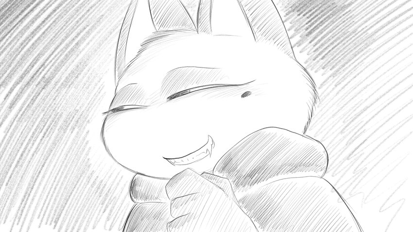 anthro clothing evil_grin female jacket markings mole_(marking) narrowed_eyes profanity puffy_jacket smile solo teeth_showing topwear dragonweirdo animal_crossing nintendo olivia_(animal_crossing) felid feline mammal 16:9 hi_res monochrome widescreen