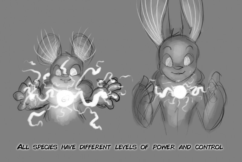 ambiguous_gender anthro duo electricity fluffy glowing neck_tuft simple_background smile tuft soulcentinel mammal niarl tiban wape 2018 monochrome sketch