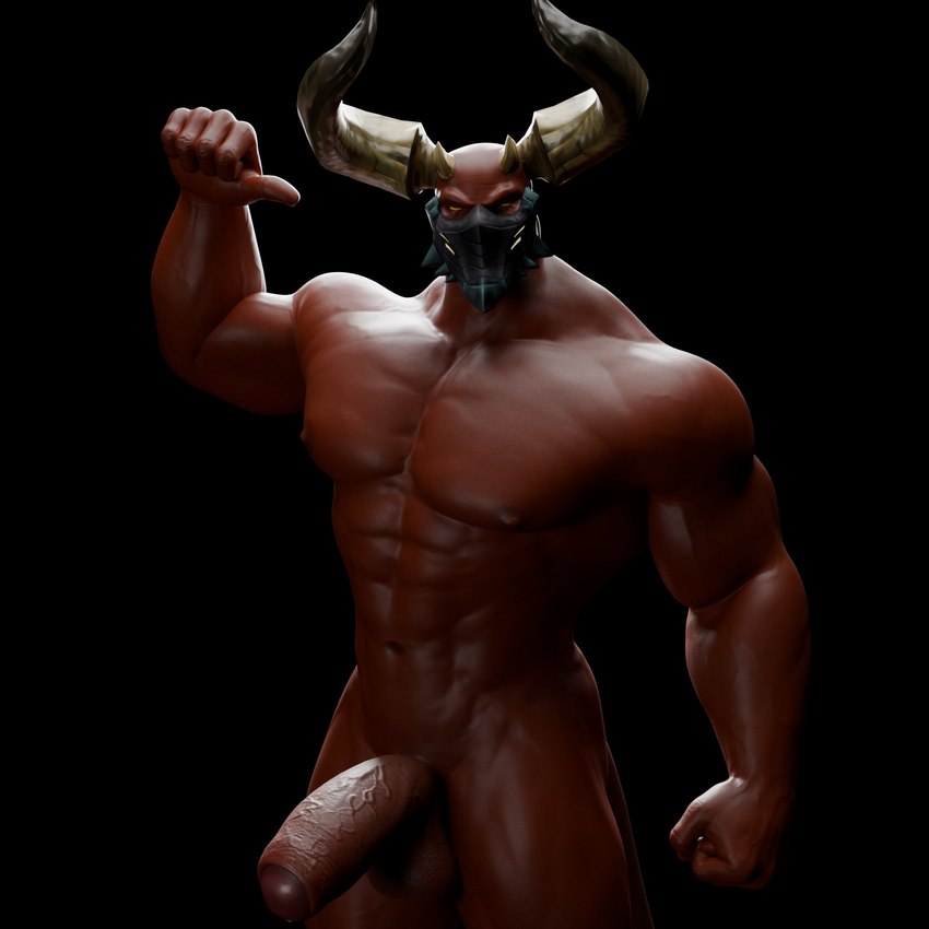 2_horns abs balls biceps black_background genitals horn male mask muscular muscular_male navel nipples nude pecs penis red_body red_skin simple_background solo vein veiny_muscles veiny_penis yellow_eyes voluox hi-rez_studios paladins_(game) raum_(paladins) demon humanoid 1:1 3d_(artwork) digital_media_(artwork) hi_res