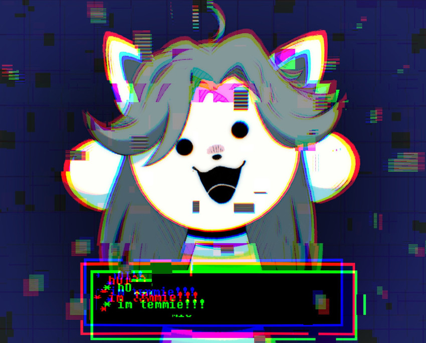 temmie (undertale (series) and etc) created by adostume (artist)