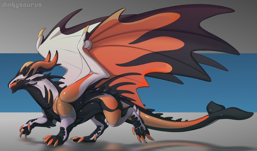 feral male dinkysaurus european_mythology mythology dragon mythological_creature mythological_scalie scalie western_dragon hi_res nonbinary_(lore)