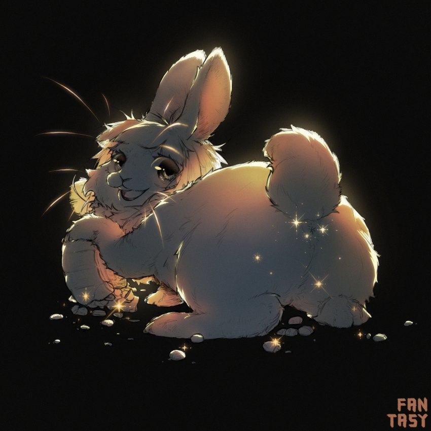 anus big_butt butt female hair light light_beam long_ears mooncake short_hair small_tail solo sunbeam sunlight tail tail_anus fantasy_(artist) guihua_(character) lagomorph leporid mammal rabbit 1:1