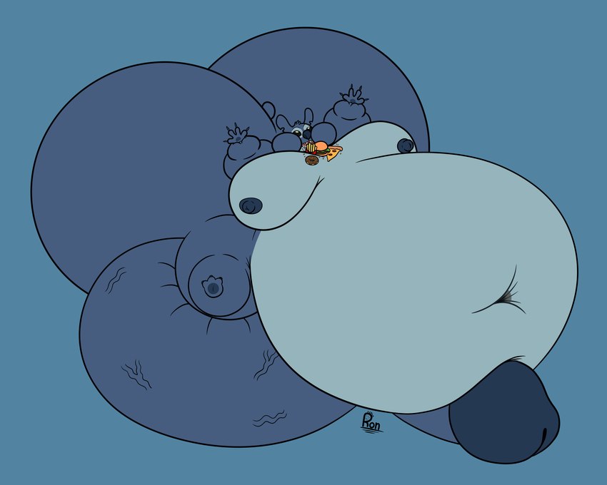 3_toes 4_fingers anthro balls belly big_balls big_belly big_butt big_moobs big_penis blue_pawpads butt deep_navel feet fingers food genitals huge_balls huge_belly huge_butt huge_penis hyper hyper_balls hyper_belly hyper_butt hyper_genitalia hyper_penis immobile male moobs morbidly_obese navel obese overweight pawpads penis toes vein veiny_balls stronberry disney lilo_and_stitch stitch_(lilo_and_stitch) alien experiment_(lilo_and_stitch) absurd_res hi_res