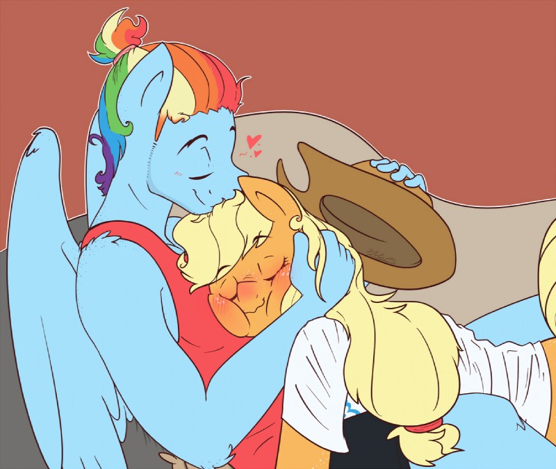 applejack and rainbow dash (friendship is magic and etc) created by nolycs