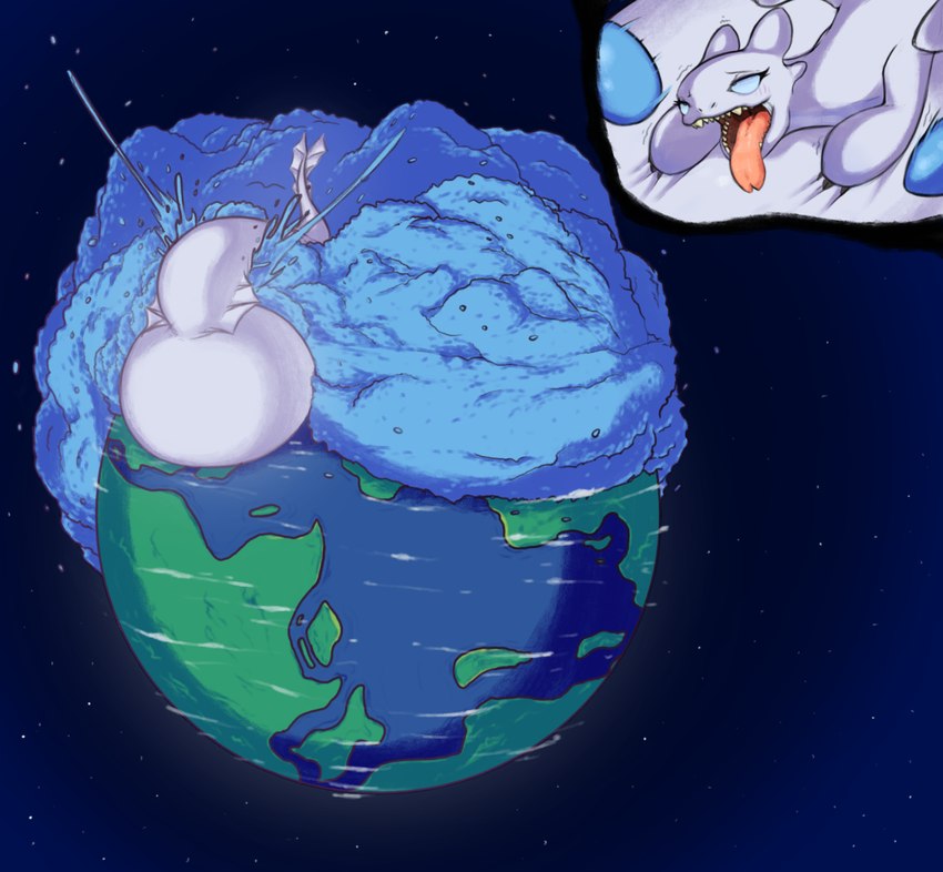 ahegao belly big_belly big_tail blue_egg cosmic_background ecstasy egg excessive_oviposition female feral flooding huge_belly huge_tail hyper hyper_belly hyper_pregnancy hyper_tail looking_pleasured multiple_oviposits oviposition planet pregnant solo space space_background tail tongue tongue_out white_body pittory dreamworks european_mythology how_to_train_your_dragon mythology dragon fury_(httyd) light_fury mythological_creature mythological_scalie scalie western_dragon hi_res