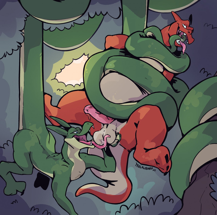 pepper charizard and snake wildlife (nintendo and etc) created by haps