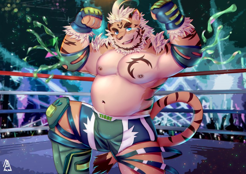 hombre tigre (tokyo afterschool summoners and etc) created by piao miao