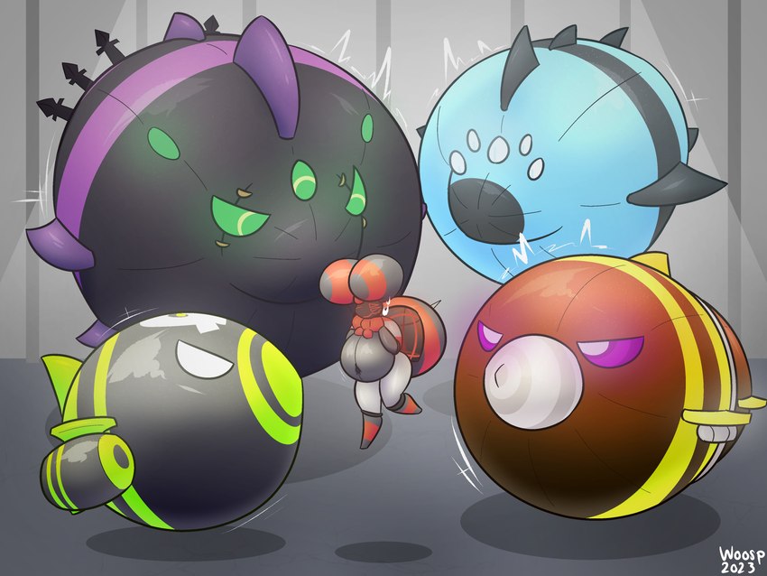 dreadbloon, gravelord lych, vortex, woosp, and zeppelin of mighty gargantuaness (bloons tower defense and etc) created by woosp