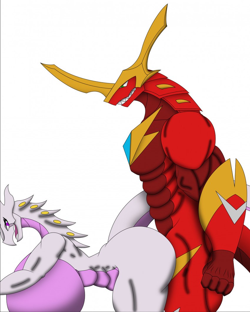 anthro big_breasts biped breasts duo female female_anthro from_behind_position huge_breasts male male/female male_anthro sex tail bakugan mythology drago_(bakugan) wavern wavern_(bakugan) dragon mythological_creature mythological_scalie scalie hi_res