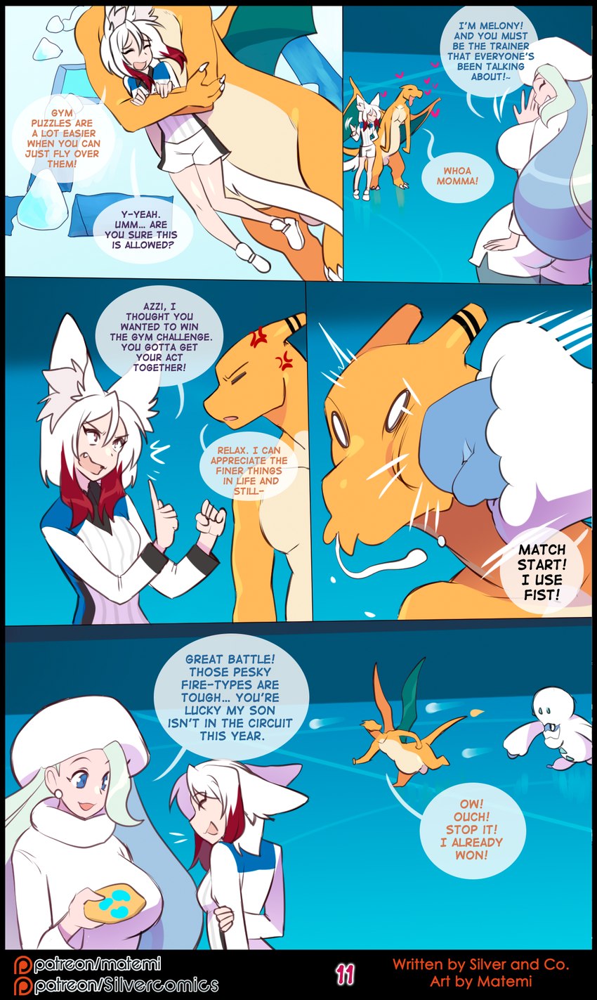 azzilan, melony, and silver soul (silver soul (comic) and etc) created by matemi