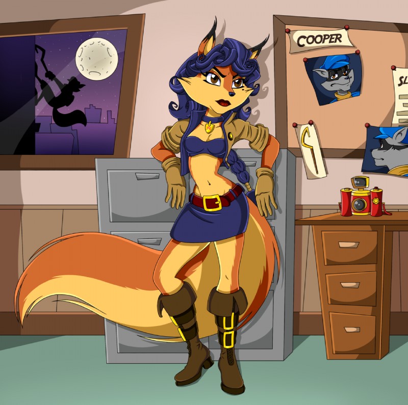 carmelita fox and sly cooper (sony interactive entertainment and etc) created by sofiespangenberg