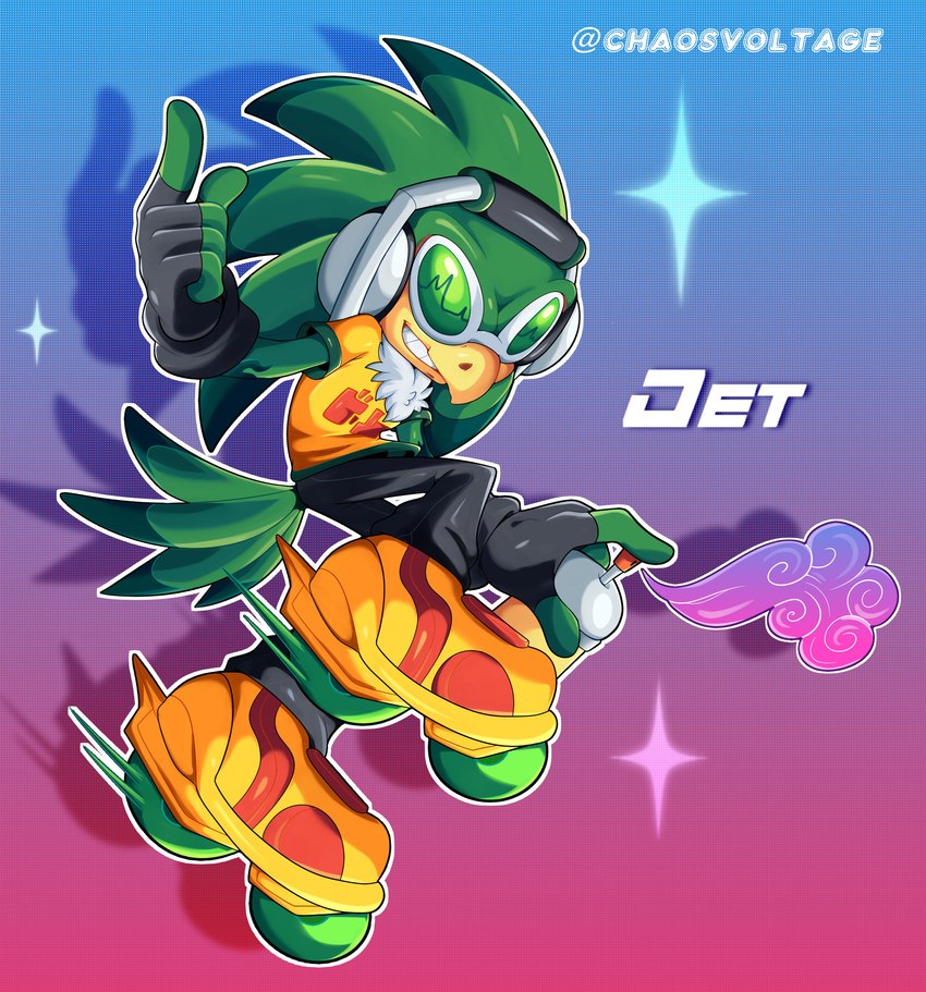 jet the hawk (sonic the hedgehog (series) and etc) created by chaosvoltage