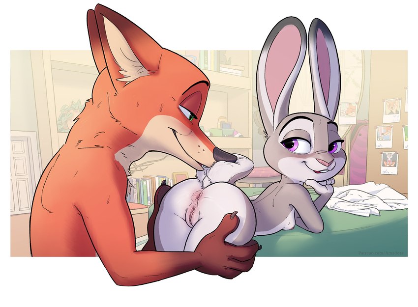 judy hopps and nick wilde (zootopia and etc) created by amadose