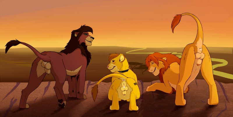 fan character, kopa, kovu, and simba (the lion king and etc) created by caraluca