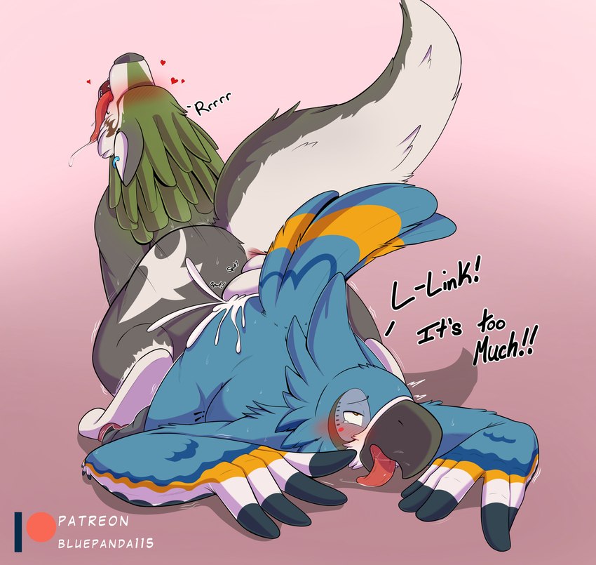 kass and link (the legend of zelda and etc) created by bluepanda115
