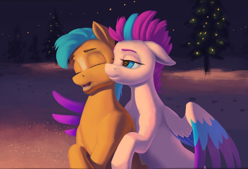 blue_body blue_feathers duo eyebrows eyes_closed feathered_wings feathers female feral green_hair green_mane hair male mane multicolored_body multicolored_feathers multicolored_hair multicolored_mane multicolored_wings open_mouth open_smile pink_body pink_feathers pink_hair pink_mane plant smile teeth tree two_tone_hair two_tone_mane white_body white_feathers wings yellow_body escapist hasbro mlp_g5 my_little_pony mythology hitch_trailblazer_(mlp) zipp_storm_(mlp) earth_pony equid equine horse mammal mythological_creature mythological_equine pegasus pony digital_media_(artwork) hi_res