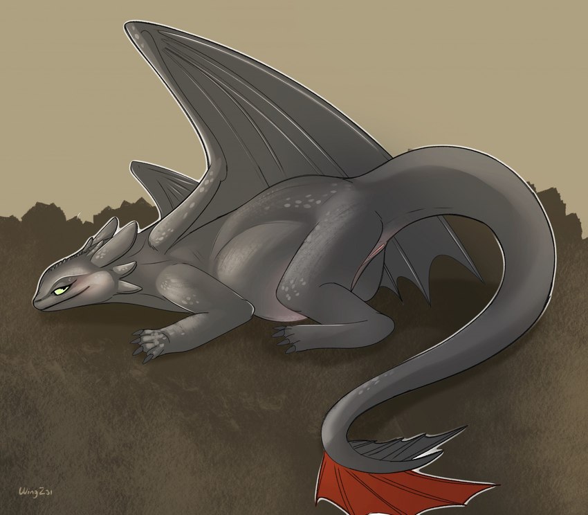 belly belly_blush blush body_blush butt crouching female feral genitals pregnant pregnant_female pregnant_feral presenting presenting_hindquarters presenting_pussy pussy pussy_blush raised_tail solo tail wingz31 dreamworks european_mythology how_to_train_your_dragon mythology toothless dragon fury_(httyd) mythological_creature mythological_scalie night_fury reptile scalie western_dragon hi_res