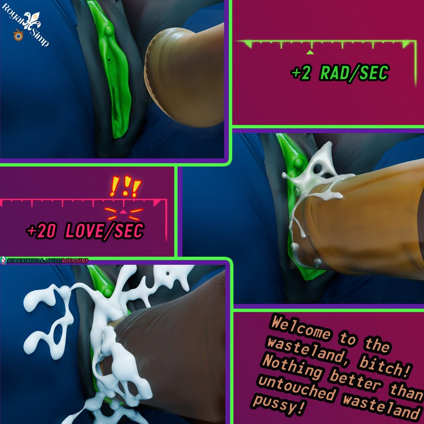 animal_genitalia animal_penis bodily_fluids clitoral_hood clitoris close-up cum cum_in_pussy cum_inside cum_splatter dialogue duo ejaculation equine_genitalia equine_penis female gameplay_mechanics genital_fluids genital_focus genitals green_clitoral_hood green_clitoris green_inner_pussy green_pussy penetration penile penile_penetration penis penis_in_pussy pussy text vaginal vaginal_penetration royalsimp fallout friendship_is_magic hasbro microsoft my_little_pony subscribestar queen_chrysalis_(mlp) ambiguous_species arthropod changeling 1:1 2024 3d_(artwork) absurd_res blender_(artwork) digital_media_(artwork) english_text hi_res url