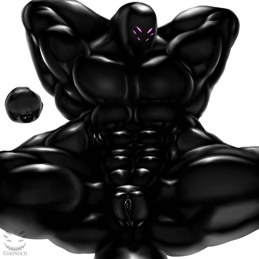 4_arms 4_pecs 6_eyes abs andromorph anthro big_muscles black_body genitals glistening glistening_body huge_muscles hyper hyper_muscles intersex latex multi_arm multi_eye multi_limb multi_pecs muscular muscular_andromorph muscular_anthro muscular_intersex pecs perspective presenting presenting_pussy pussy reclining solo spread_legs spreading corinoch_(artist) corinoch goo_creature latex_creature living_latex monster 1:1 hi_res