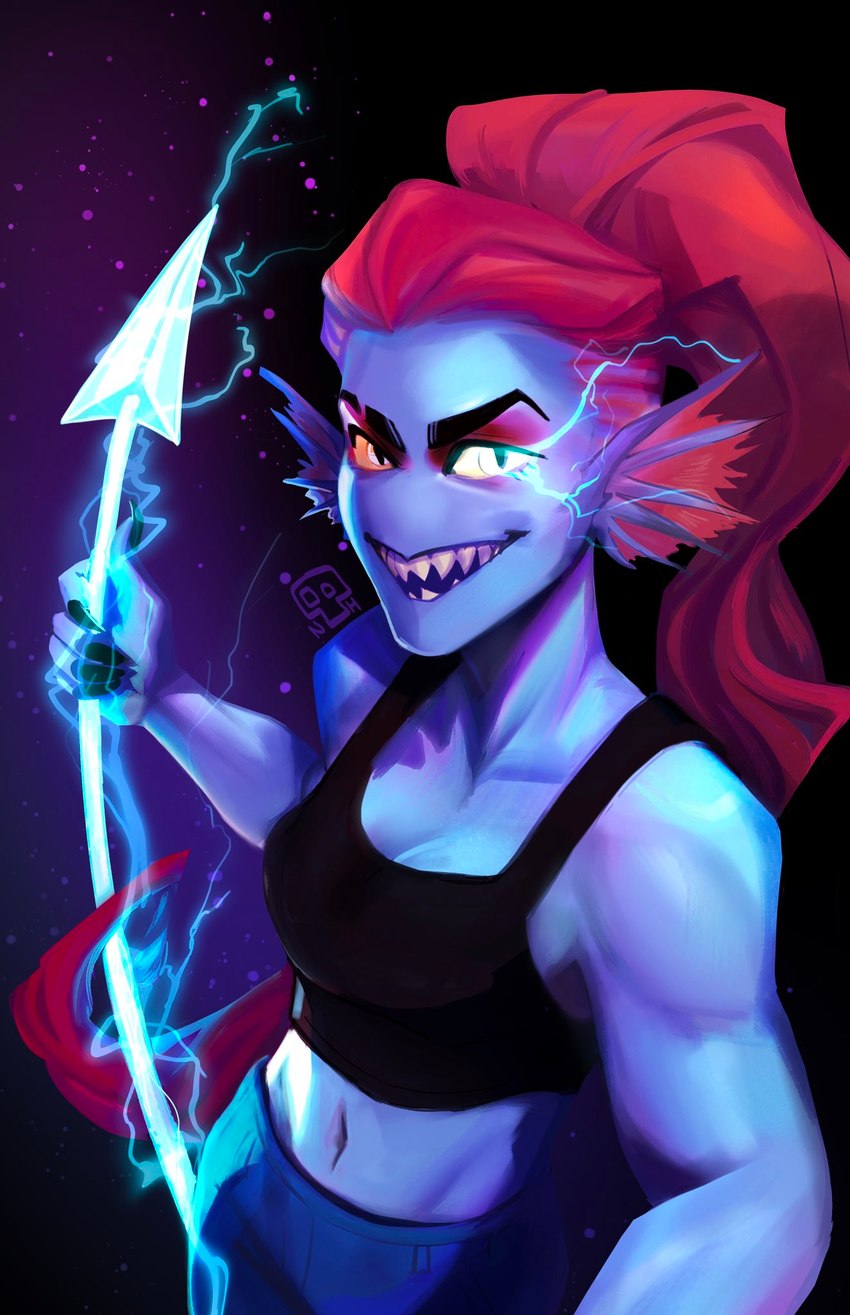 undyne (undertale (series)) created by crisanonymous