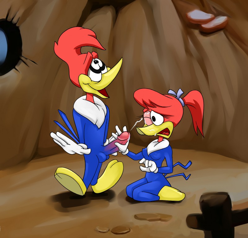 splinter woodpecker and woody woodpecker (the woody woodpecker show and etc) created by dragonfu