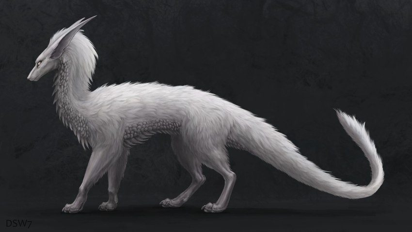 feral fur male scales solo tail ventral_scales white_body white_fur white_scales dsw7 mythology dragon furred_dragon furred_scalie mythological_creature mythological_scalie scalie 16:9 widescreen