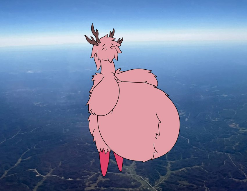 anthro antlers belly belly_fur belly_hair big_belly big_breasts bird's-eye_view body_hair breasts female fur giga hair happy high-angle_view horn huge_belly huge_breasts hyper hyper_belly hyper_breasts landscape_dwarfing macro macro_female obese obese_anthro obese_female overweight overweight_anthro overweight_female photo_background solo mandro22 macro_march trevor_henderson watch_tower_(trevor_henderson) cryptid kaiju monster titan_(disambiguation) absurd_res hi_res photography_(artwork)