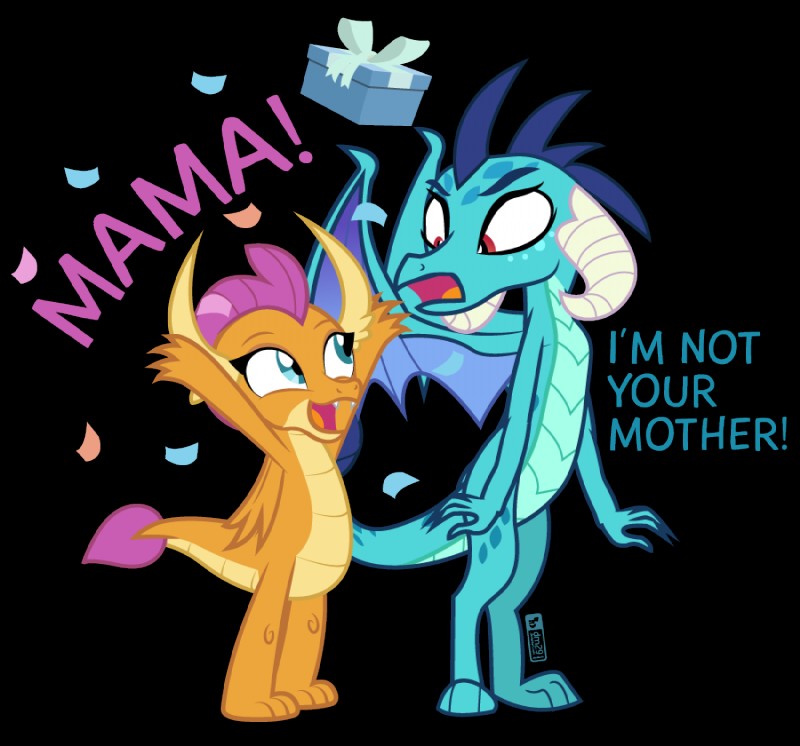 princess ember and smolder (friendship is magic and etc) created by dm29