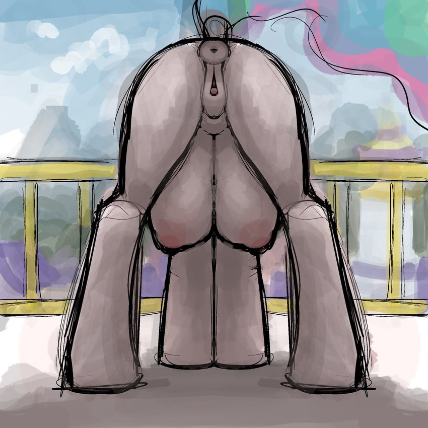 animal_genitalia animal_pussy anus areola big_teats butt clitoris crotch_breasts equine_genitalia equine_pussy female feral from_behind_position genitals presenting_teats puffy_anus pussy rear_view sex solo teats umamipenis friendship_is_magic hasbro my_little_pony princess_celestia_(mlp) equid equine horse mammal pony 1:1 hi_res