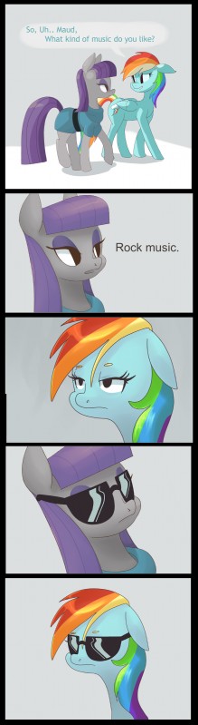 maud pie and rainbow dash (friendship is magic and etc) created by twitchykismet