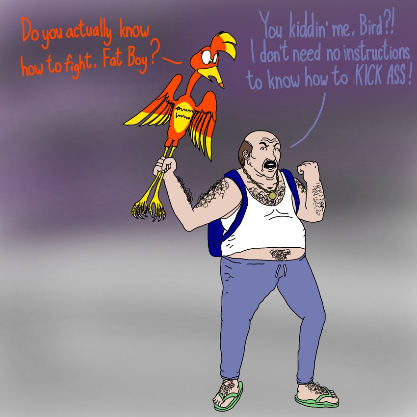 carl brutananadilewski and kazooie (aqua teen hunger force and etc) created by kama and hallie