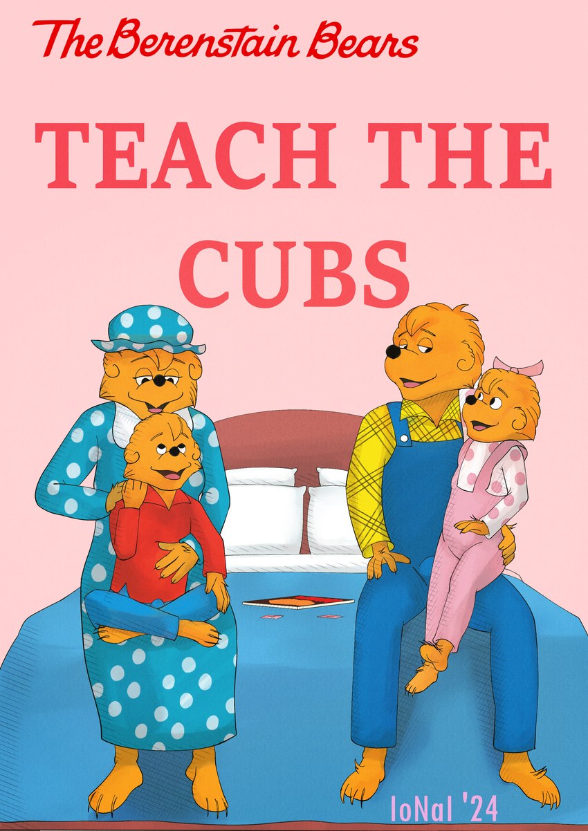 bed clothing erection erection_under_clothing female furniture simple_background text young ionai berenstain_bears brother_bear_(character) mama_bear_(berenstain_bears) papa_bear sister_bear bear mammal 2024 absurd_res comic cover cover_art cover_page english_text hi_res brother_(lore) brother_and_sister_(lore) daughter_(lore) father_(lore) father_and_child_(lore) father_and_daughter_(lore) father_and_son_(lore) incest_(lore) mother_(lore) mother_and_child_(lore) mother_and_daughter_(lore) mother_and_son_(lore) parent_(lore) parent_and_child_(lore) parent_and_daughter_(lore) parent_and_son_(lore) sibling_(lore) sister_(lore) son_(lore)