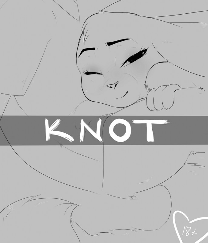 anthro bedroom_eyes blush bottomless bulge clothed clothing female half-closed_eyes male narrowed_eyes seductive derigrowl disney zootopia judy_hopps nick_wilde canid canine fox lagomorph leporid mammal rabbit comic greyscale monochrome sketch