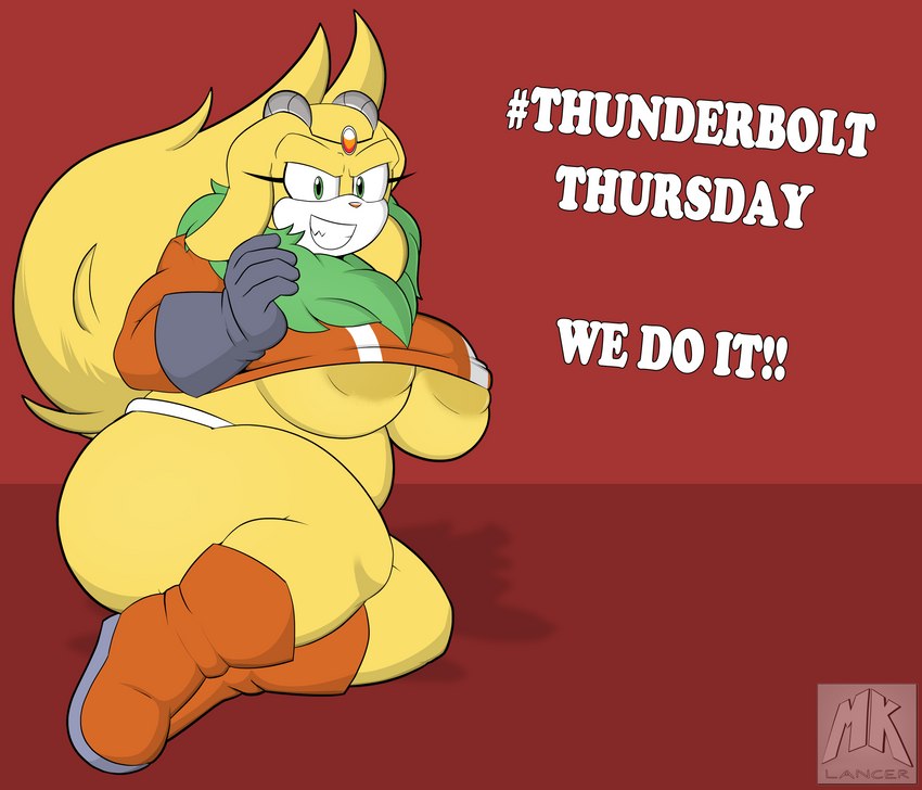 thunderbolt the chinchilla (sonic the hedgehog (archie) and etc) created by mklancer00