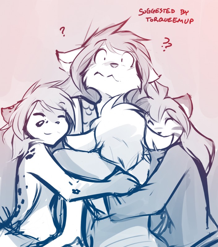 flora, kathrin vaughan, keith keiser, and natani (twokinds) created by tom fischbach