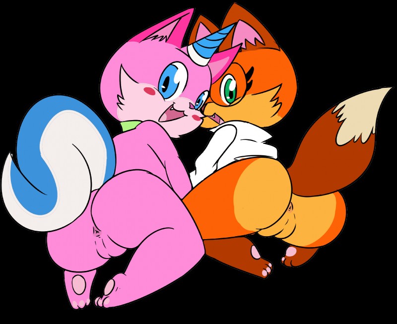 dr. fox and unikitty (cartoon network and etc) created by vono
