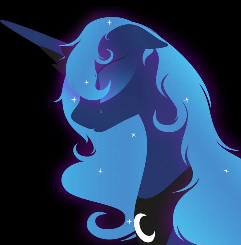princess luna (friendship is magic and etc) created by rusilis