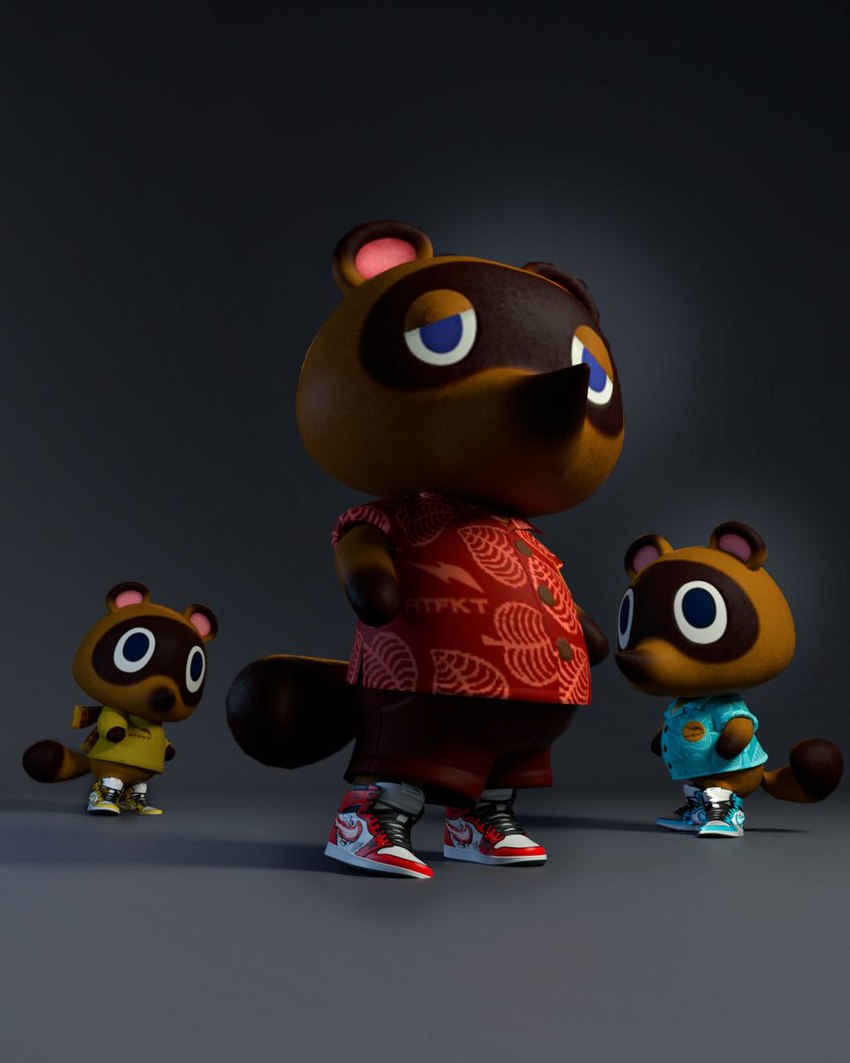 timmy nook, tom nook, and tommy nook (animal crossing and etc) created by unknown artist